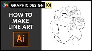 Make Minimal Line Art Design in Adobe Illustrator [upl. by Notgnirrac]