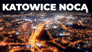 Jak wyglądają Katowice nocą z drona Katowice City 2022 [upl. by Annamarie]