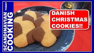 How To Make Homemade Danish Checkerboard Cookies  Småkager [upl. by Anoiek]