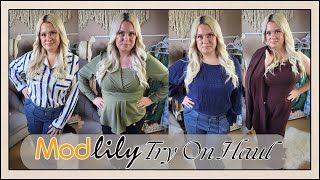 MODLILY MIDSIZE AUTUMN FALL TRY ON HAUL Size 1416 Autumn Fashion  Clare Walch [upl. by Ahso10]