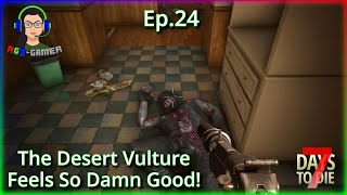 The POWER of the Desert Vulture and a TON of Books  7 Days to Die Update 10 Lets Play Ep24 [upl. by Yzdnil]