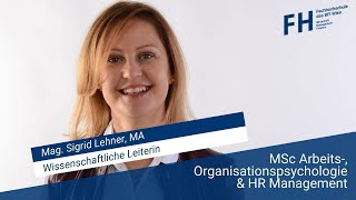 Masterlehrgang Arbeits Organisationspsychologie amp HR Management [upl. by Colwin]