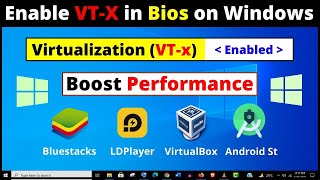 How to Enable Virtualization in Windows 10  2 Ways to Enable VTx in Bios Settings Easily [upl. by Cindra]