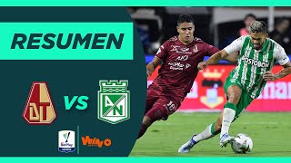 Tolima vs Nacional Resumen y goles  Liga BetPlay 20221  Final Vuelta [upl. by Olram]