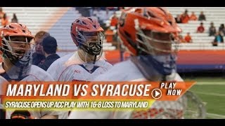 Maryland vs Syracuse  2014 Laxcom College Highlights [upl. by Berneta615]