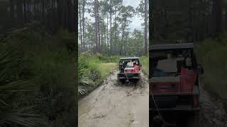 Muddy Trail Riding2025 Honda Pioneer 520 Silver Lake OHV Tallahassee Fl redclayriders atv shorts [upl. by Rehctaht]