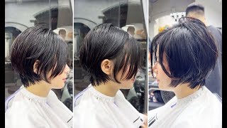 Creative Short Layered Bob Womens Haircut Tutorial  Textured Bob Hair Cutting Techniques [upl. by Follansbee560]