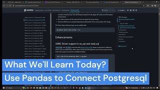 Use Pandas to directly readwrite tofrom Postgres DB using ADBC Driver Apache Arrow [upl. by Anirdnajela]