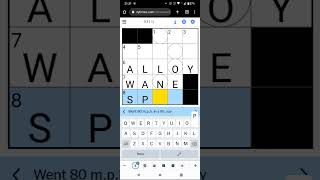 NY Times Mini Crossword in a minute 23 July 23 puzzlegame puzzle [upl. by Engedus]