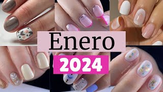 TENDENCIAS en Uñas Cortas para ENERO 2024Recopilación de diseños de uñas para año nuevo [upl. by Saticilef145]