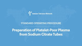 Preparation of PlateletPoor Plasma from Sodium Citrate Tubes [upl. by Aizat703]