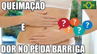 QUEIMAÇÃO e leve DOR NO PÉ DA BARRIGA e em volta do Umbigo OVULAÇÃO ou APENDICITE [upl. by Souza]