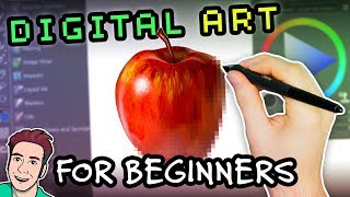 How to Make DIGITAL ART on a Computer For Beginners [upl. by Anawek]