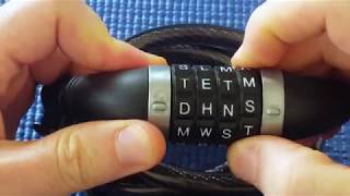 Picking 10 Wordlock combination padlock  revisited [upl. by Rafaelof282]