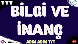 2024 TYT Din Kültürü 1 Bölüm  Bilgi ve İnanç  Adım Adım TYT [upl. by Gnov]