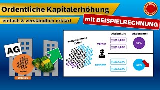 ordentliche Kapitalerhöhung  👨🏼‍🎓 EINFACH ERKLÄRT 👩🏼‍🎓 [upl. by Amalbena569]