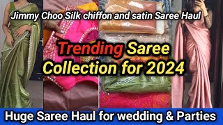 Trending Sarees in 2024 🤩 Must Have Sarees Wedding guest Special celebrations Sarees for wedding [upl. by Tupler]