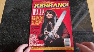 KERRANG ISSUE 385 28TH MARCH 1992 WASP COVER OVERVIEW [upl. by Edivad]