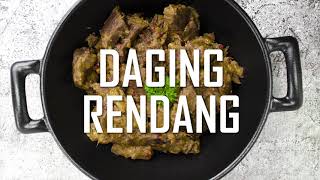 Daging Rendang Rundvlees  Indisch stoofvlees recept uit de Indische keuken  Indische gerechten [upl. by Gerson]