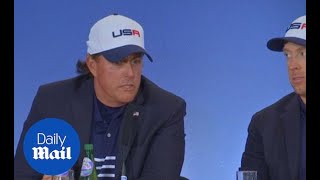 Phil Mickelson slams US Ryder Cup captain Watsons strategy  Daily Mail [upl. by Aitnyc]