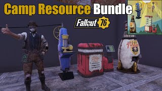 Camp Resource Bundle  Fallout 76 Showcase [upl. by Herve]