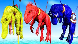 🔴TyrannosaurusIndominus Rex vs Spinosaurus Tom amp Jerry Dinosaur Island GODZILLA x KONG Prehistoric [upl. by Collis229]