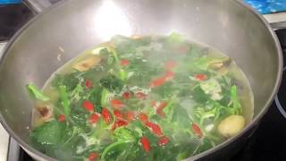 Chinese spinach soup English Subtitled 上汤苋菜 [upl. by Gurias901]