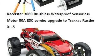 Racerstar 3660 Brushless motor 80A ESC [upl. by Novets60]