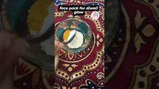 Diwali special glowing packhomemade beauty makeup makeupartist shorts short trending diwali [upl. by Merola]