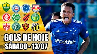 TODOS OS GOLS DESTE SÁBADO 130724  GOLS DE HOJE PELO BRASILEIRÃO E COPA DO BRASIL [upl. by Farrow]