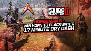 RDR2 Horseman 9  Van Horn to Blackwater 17 Minute Dry Dash [upl. by Emina]