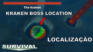 Roblox The Survival Game  BOSS KRAKEN  Localização [upl. by Monjo]