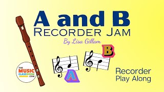 EASY Recorder Song for Beginners Uses quotAquot and quotBquot [upl. by Acisse]