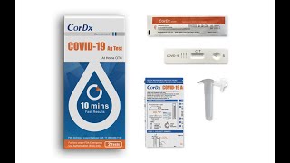 CorDx COVID19 Ag Test Easy Affordable Testing At Home [upl. by Nylirej311]