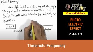 Class 12 Physics  Photoelectric Effect  2 Threshold Frequency  For JEE amp NEET [upl. by Domenic]