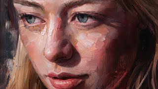 Building Up Form and Sculpting with Paint  A Contemporary Oil Portrait Session [upl. by Corene]