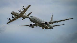 P3 Orion amp P8 Poseidon Demonstration  2018 NAS Jacksonville Airshow [upl. by Nissensohn]