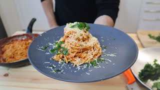 Spaghetti All Arrabiata Spaghetti With Red Sauce [upl. by Allx392]