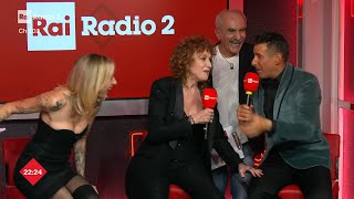 Intervista a Fiorella Mannoia e Francesco Gabbani 4ª serata  Radio2 a Sanremo [upl. by Notreve]