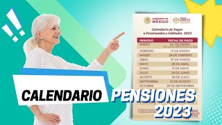 Calendario 2023 de pagos para pensionados y jubilados  Pensiones ISSSTE [upl. by Megargee]