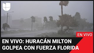 Huracán Milton EN VIVO el ciclón golpea con furia y avanza hacia el interior tras tocar tierra [upl. by Follmer83]