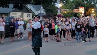 Pipers and drums at Kincardine Ontario August 20 2022 [upl. by Nelehyram175]