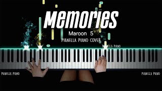 Maroon 5  Memories PIANO COVER by Pianella Piano [upl. by Akiemahs115]