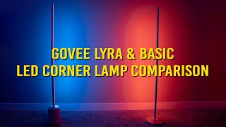 Govee Lyra amp Basic Corner Floor LED Smart Lamp Comparison [upl. by Bloxberg]