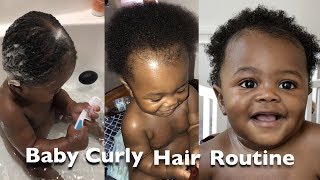 african american baby hair care Baby boy hair routine [upl. by Suzanna841]