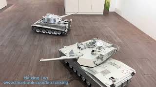 18 full metal tiger 1 and Abrams M1A2CNC workmanship This two giant guy should be amazing you too [upl. by Stavros]