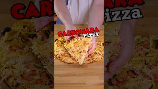 Carbonara Pizza 🍕 shorts [upl. by Jessamyn]