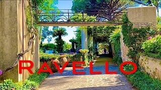 RAVELLO WALKING TOUR OF A CHIC MOUNTAIN VILLAGE ON THE AMALFI COAST [upl. by Mecke]