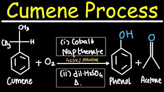 Phenol Preparation  Cumene process [upl. by Ayik]