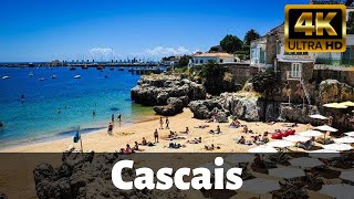 【4K】Post lockdown walking tour of beautiful Cascais  Portugal [upl. by Berfield701]